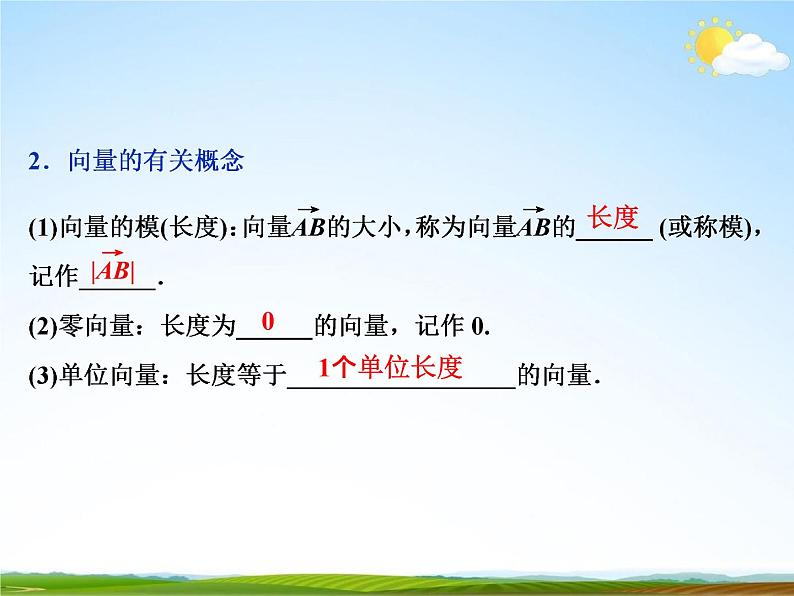 人教A版高中数学必修第二册《6.1平面向量的概念》教学课件PPT优秀公开课04