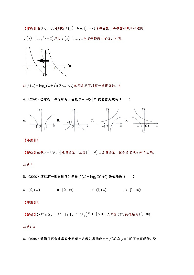 专题4.3对数函数02