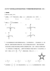 2021年广东深圳南山区深圳实验学校高三下学期高考模拟理科数学试卷（5月）
