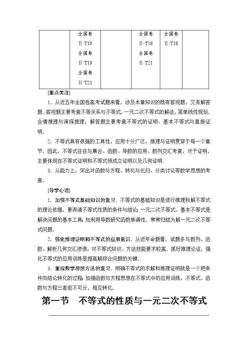 高考数学一轮复习 第6章 第1节 不等式的性质与一元二次不等式第2页
