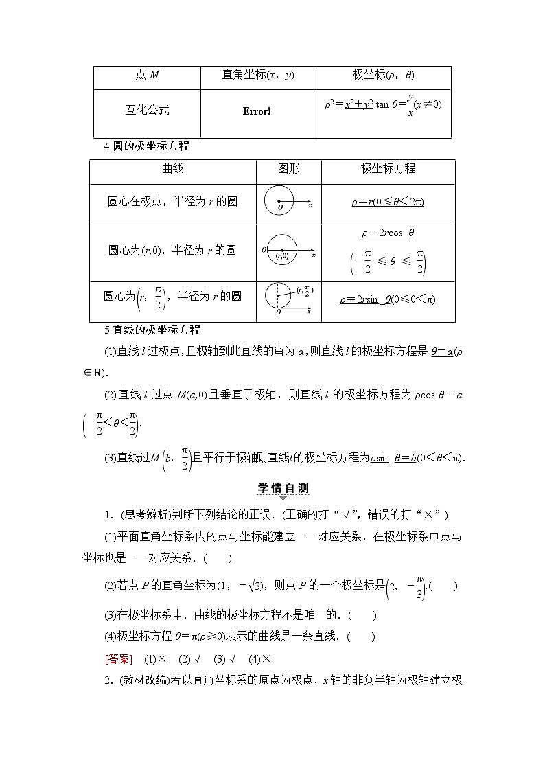 高考数学一轮复习 选修4－4 第1节 坐标系.ppt第2页
