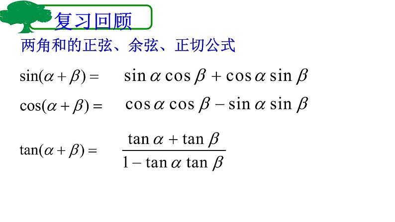 高中数学2020-2021人教B版必修四3.2.1倍角公式_课件02