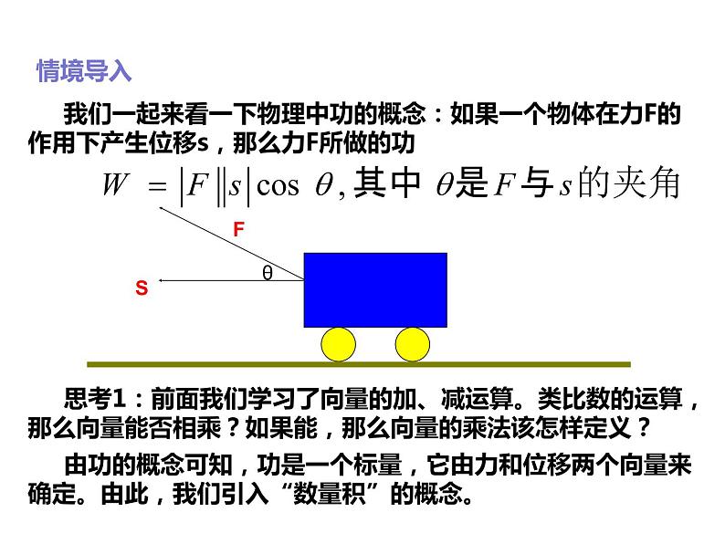 2019人教版高中数学必修第二册6.2.4向量的数量积 课件02