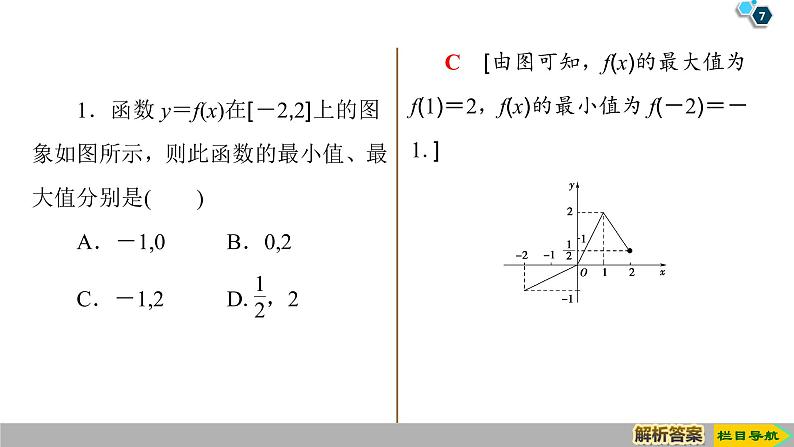 2019人教版数学必修第一册3.2.1 第2课时　函数的最大(小)值 课件07