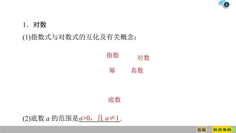 2019人教版高中数学必修第一册 4.3.1　对数的概念 课件03