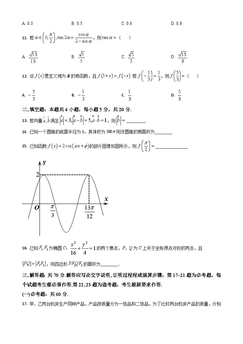 2021年高考全国甲卷数学（文）高考真题及答案解析 (原卷+解析卷)03