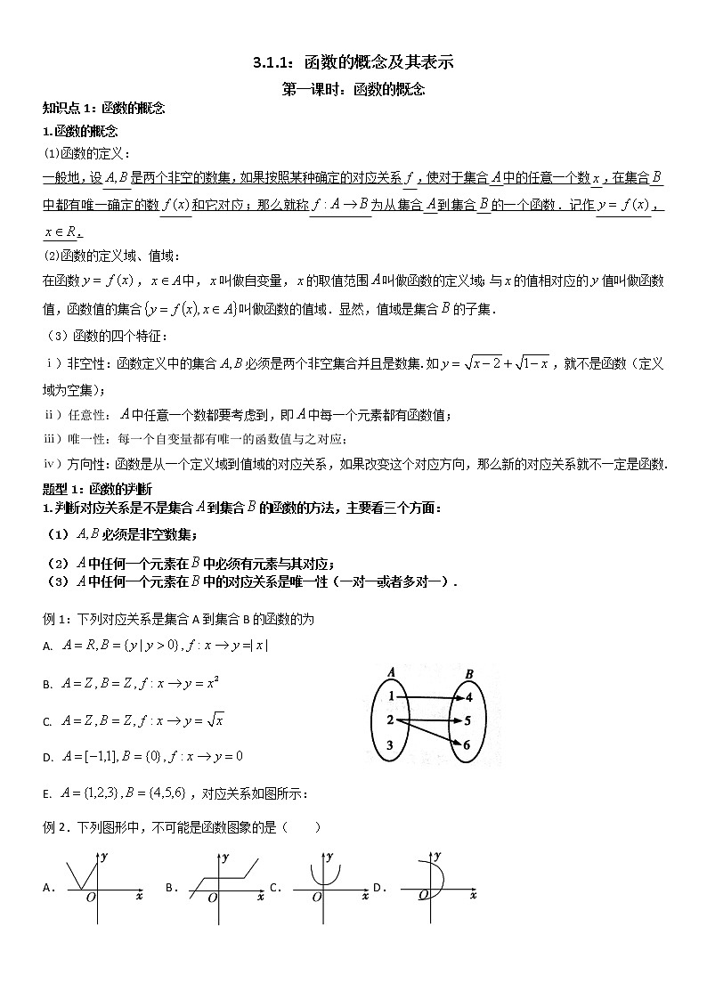 3.1.1函数的概念及其表示方法01