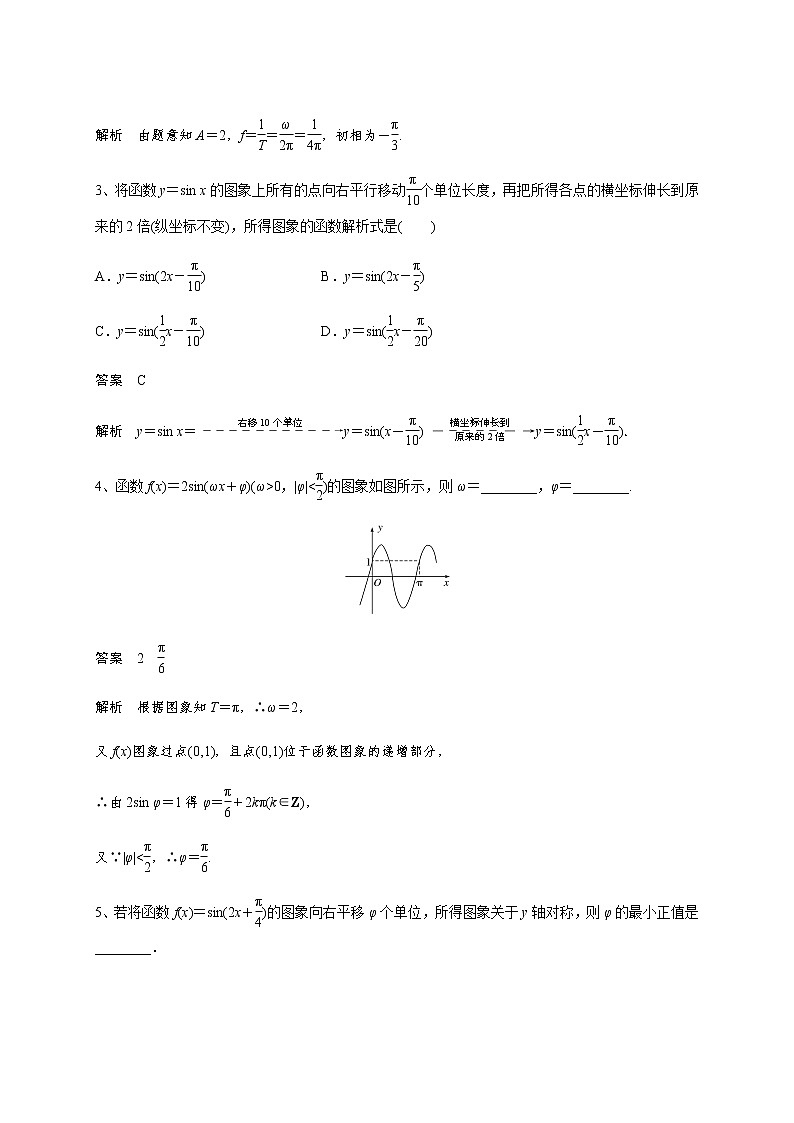 第四章 4.4y＝Asin(ωx＋φ)-教师版第2页