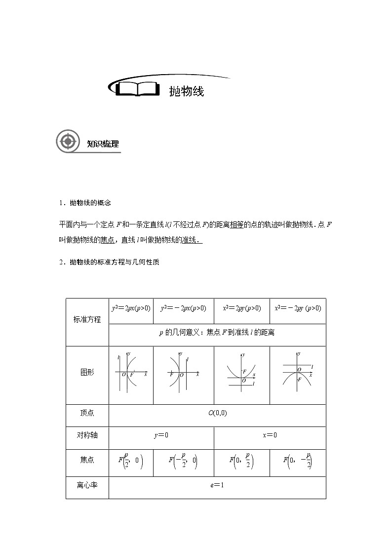 第九章 9.7抛物线-学生版第1页