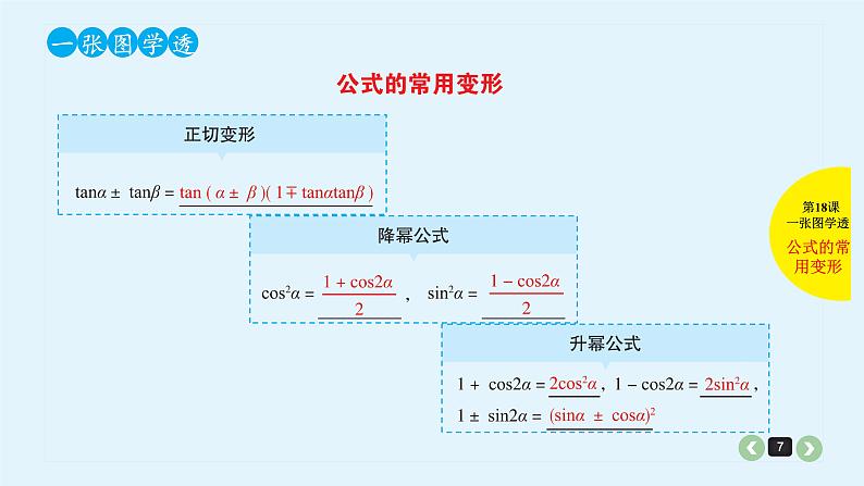 2022全国高考文数一轮复习课件  第18课 三角恒等变换07