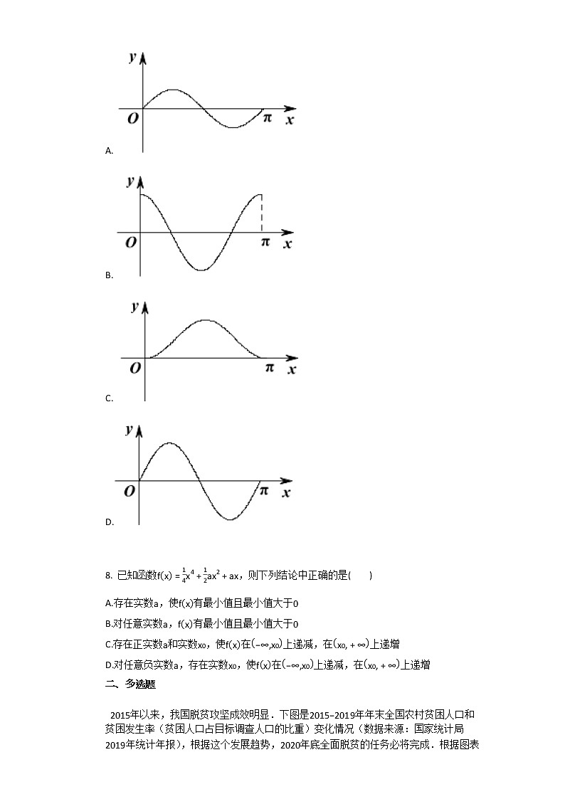 2020-2021学年广东省佛山市某校高三（上）高考第一次模拟数学试卷02