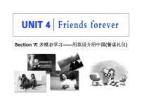 外研版 (2019)Unit 4 Friends forever授课课件ppt