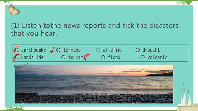 Unit 4 Natural Disasters Period 1 Listening, Speaking&Talking 课件-高一上学期英语 同步教学课件(人教版新教材必修第一册)07