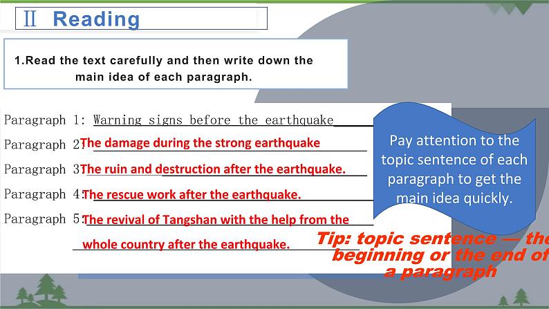 Unit 4 Natural Disasters Period 2 Reading and Thinking 课件-高一上学期英语 同步教学课件(人教版新教材必修第一册)05