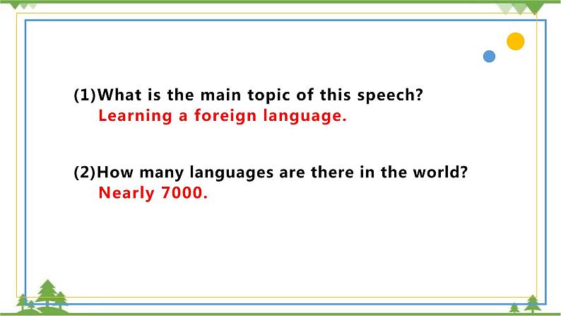 Unit 5 Languages around the world Period 1 Listening, Speaking & Talking 课件-高一上学期英语 同步教学课件(人教版新教材必修第一册)06