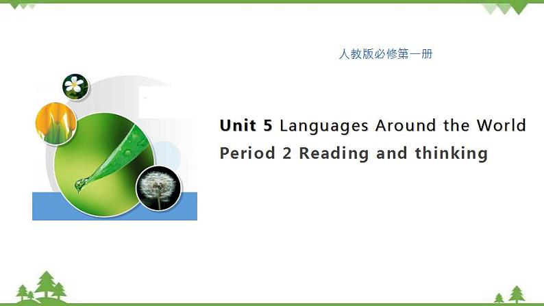 Unit 5 Languages around the world Period 2 Reading and Thinking 课件-高一上学期英语 同步教学课件(人教版新教材必修第一册)01