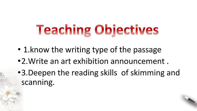 Unit 1 Art  Period 5 Using language(2) Reading for writing 课件-【新教材精创】高中英语新教材同步备课(人教版选择性必修第三册）02