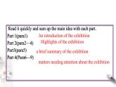 Unit 1 Art  Period 5 Using language(2) Reading for writing 课件-【新教材精创】高中英语新教材同步备课(人教版选择性必修第三册）