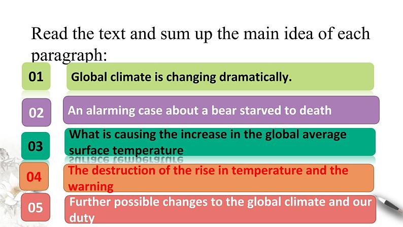 Unit 3 Environmental protection Period1 Reading and thinking课件-【新教材精创】高中英语新教材同步备课(人教版选择性必修第三册）05