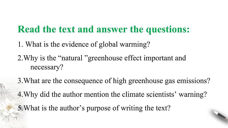 Unit 3 Environmental protection Period1 Reading and thinking课件-【新教材精创】高中英语新教材同步备课(人教版选择性必修第三册）06