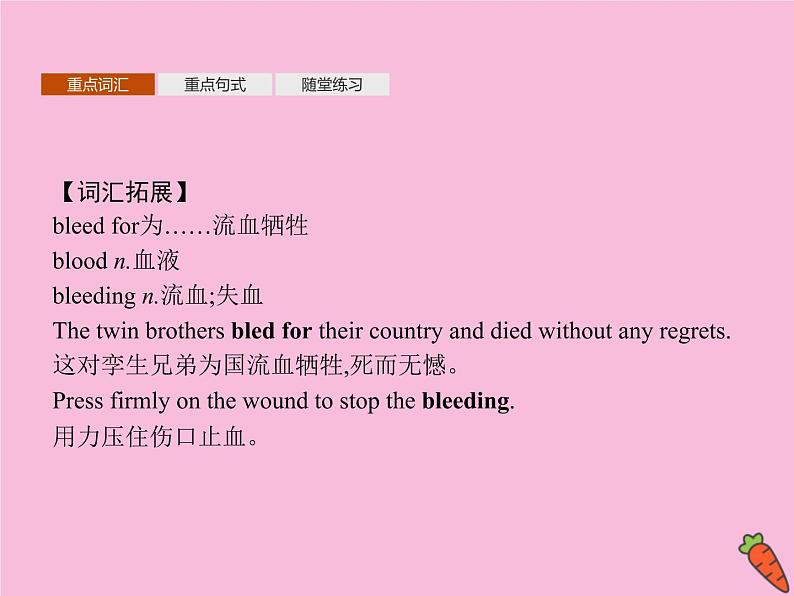 2020_2021学年新教材高中英语Unit5FIRSTAIDSectionCUsingLanguageⅠ课件新人教版选择性必修206