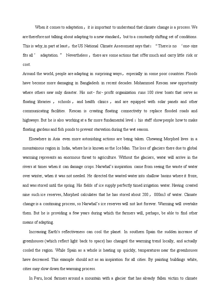 Unit 3 Environmental protection Period 1 Reading and Thinking 课时练习02