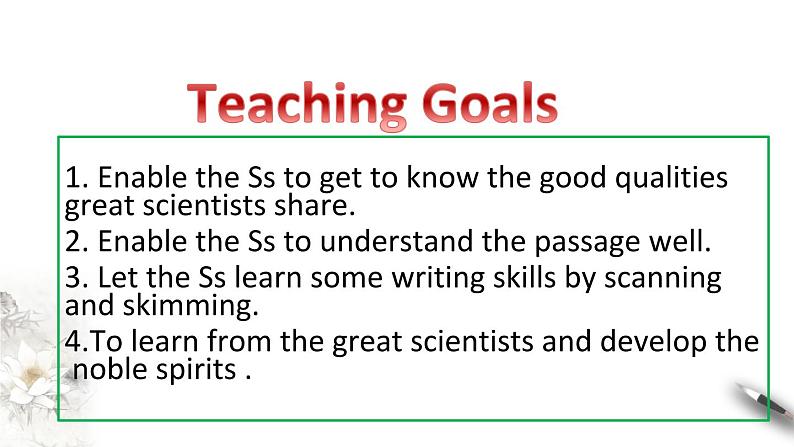 高中英语人教版 (2019) 选择性必修第二册 Unit 1 Period 5 Using language(2) Reading for writing（课件）(共29张PPT)02