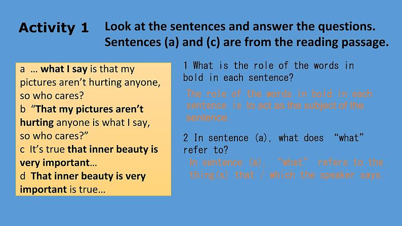 Unit1 Face values  Using language 课件-【新教材】外研版（2019）高中英语选择性必修第三册第3页