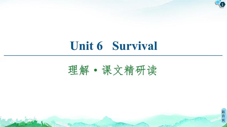 高中英语外研版 (2019) 选择性必修第二册  20-21 Unit 6 理解·课文精研读课件PPT第1页