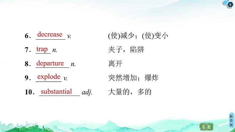 高中英语外研版 (2019) 选择性必修第二册  20-21 Unit 5 预习·新知早知道1课件PPT第5页