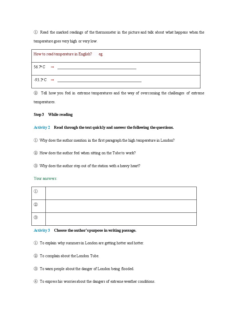 6.1 Starting out & Understanding ideas 导学案（1）第3页