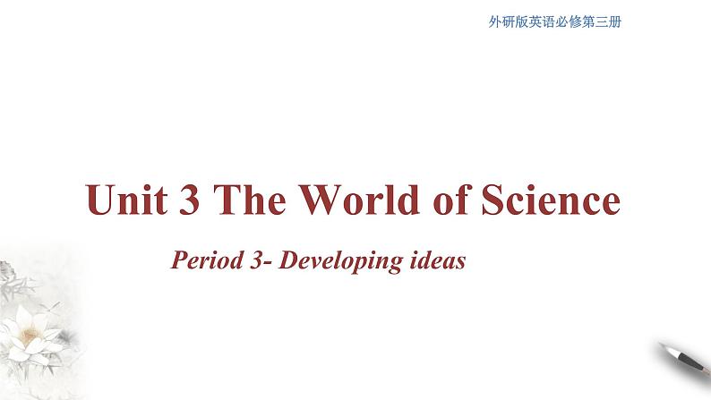3.3 Developing ideas 课件（2）(共25张PPT)01