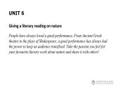 Unit6 Nature in words  Project 課件-【新教材】外研版（2019）高中英語(yǔ)選擇性必修第三冊(cè)