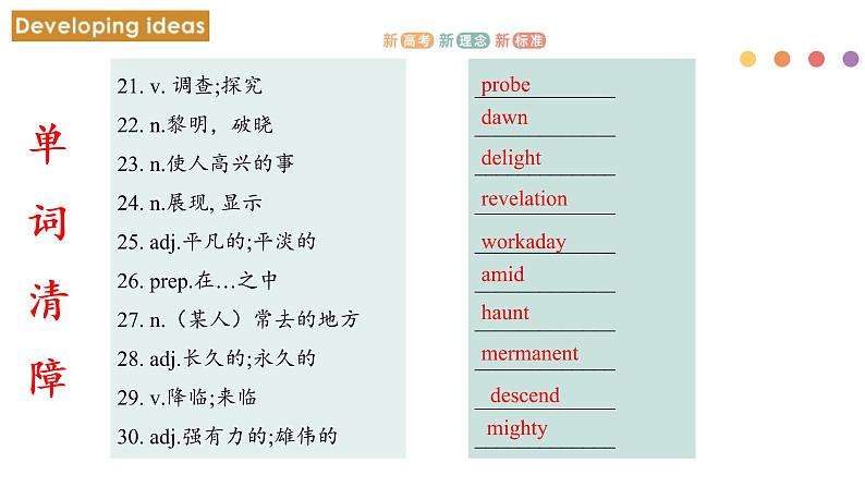 Unit 2 Onwards and upwards Period 3 Developing ideas and presenting ideas课件-【新教材精创】同步备课外研版选择性必修第一册06