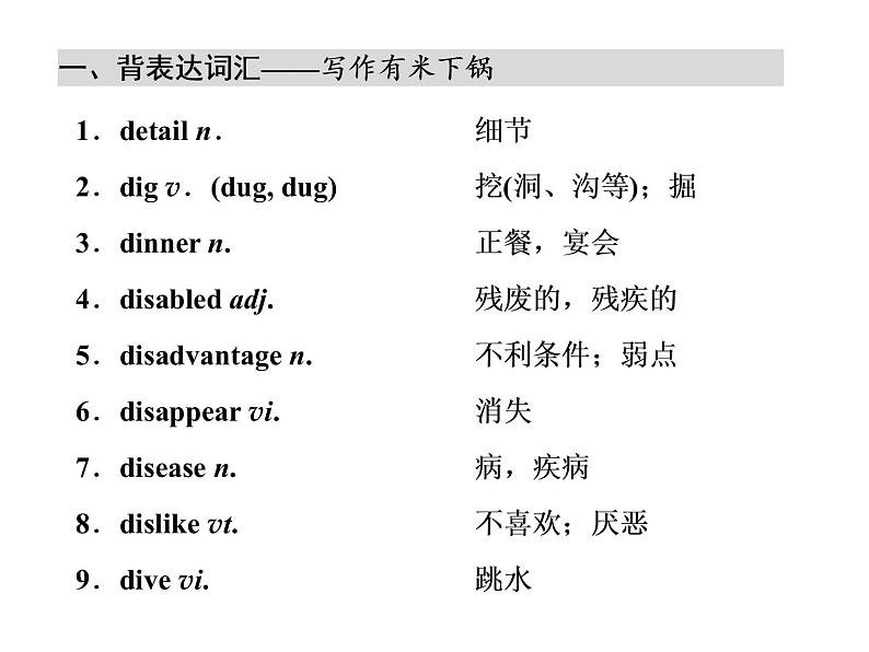 高中英语 素养积累 第八周第2页