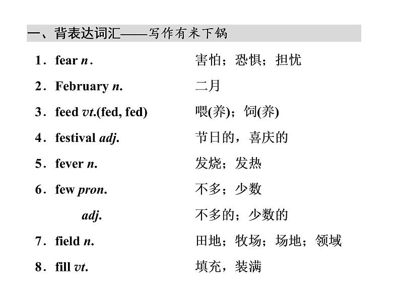 高中英语 素养积累 第十周 课件02