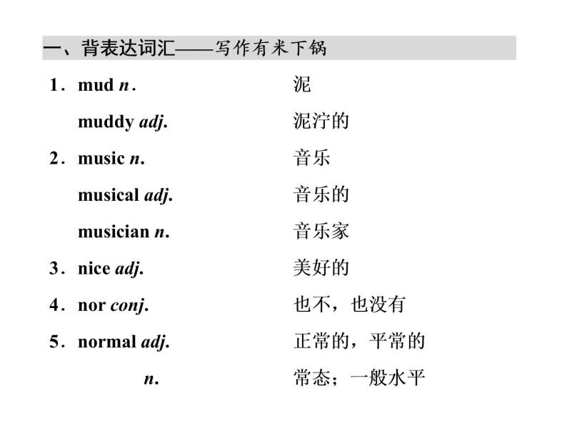 高中英语 素养积累 第十五周 课件02