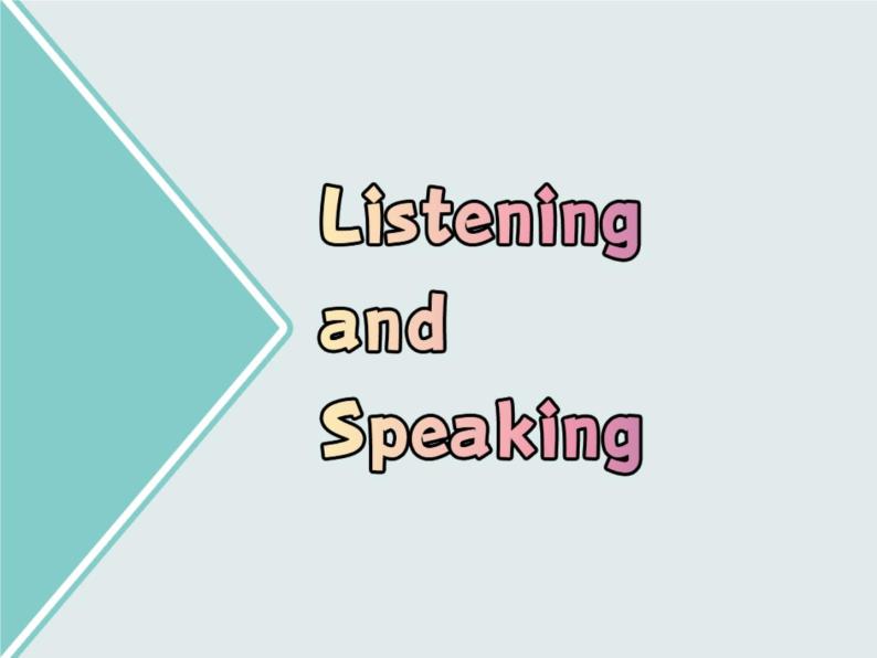 人教版（2019）英语高中必修一Unit 1 Listening and Speaking 课件03