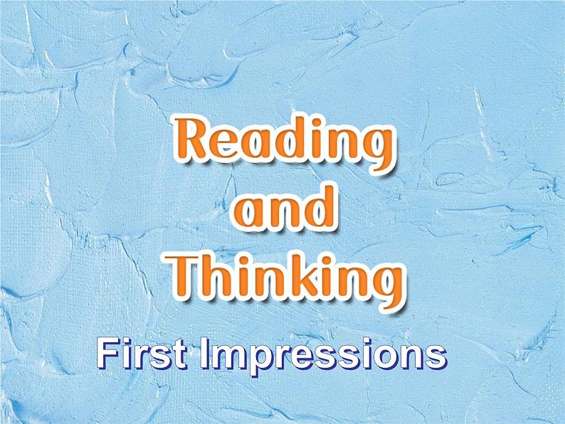 人教版（2019）英语高中必修一 Welcome unit Reading and Thinking 课件02