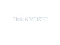 英语必修 第二册Unit 5 Music授课课件ppt