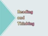 英语必修第三册 Unit5 Reading and Thinking 课件PPT