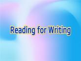 英语必修第三册 Unit2 Reading for Writing 课件PPT