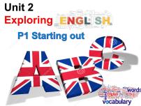 外研版 (2019)必修 第一册Unit 2 Exploring English授课课件ppt