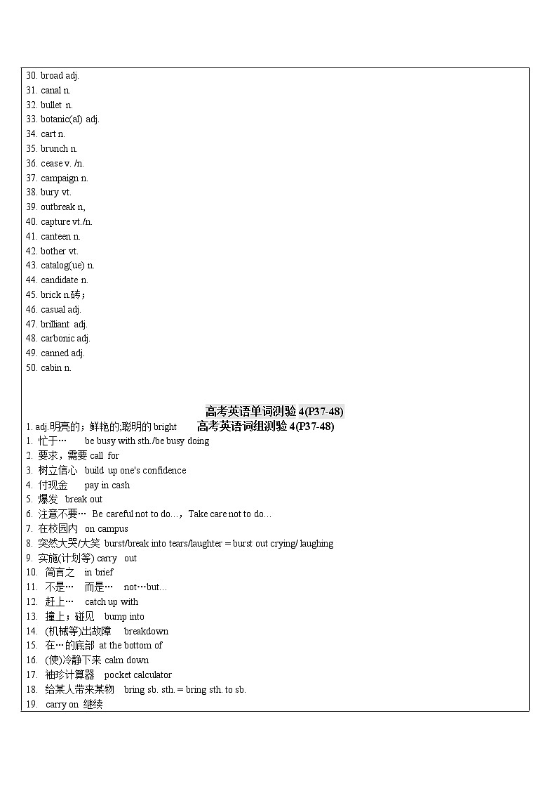 2021年上海市高二第一学期英语培优讲义第10讲 考纲词汇&状语从句&语法运用【教案】第2页