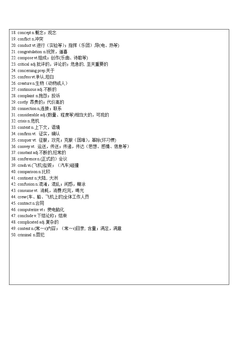 2021年上海市高二第一学期英语培优讲义第14讲 考纲词汇&情态动词&综合运用【教案】第3页