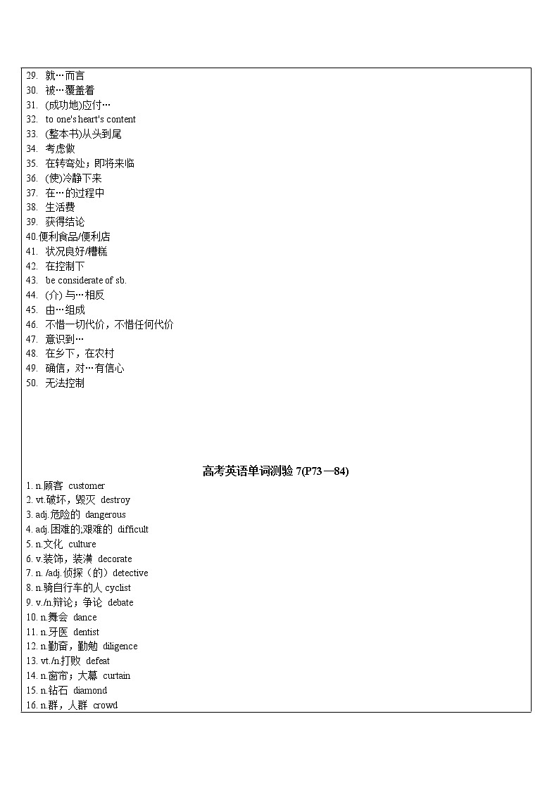 2021年上海市高二第一学期英语培优讲义第16讲 考纲词汇&动名词&综合运用【学案】02