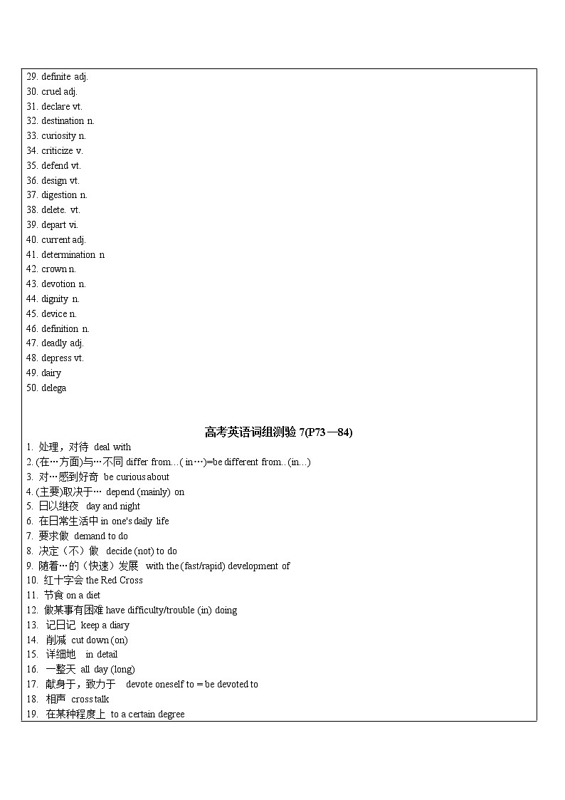 2021年上海市高二第一学期英语培优讲义第17讲 考纲词汇&不定式&综合运用【教案】02