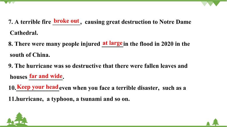 牛津译林版（2019）高中英语 必修 第三册    Unit 2 Natural disasters 课件（6份）05