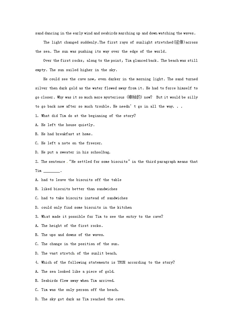 高中英语 素能提升演练(三) Unit3 新人教版必修103