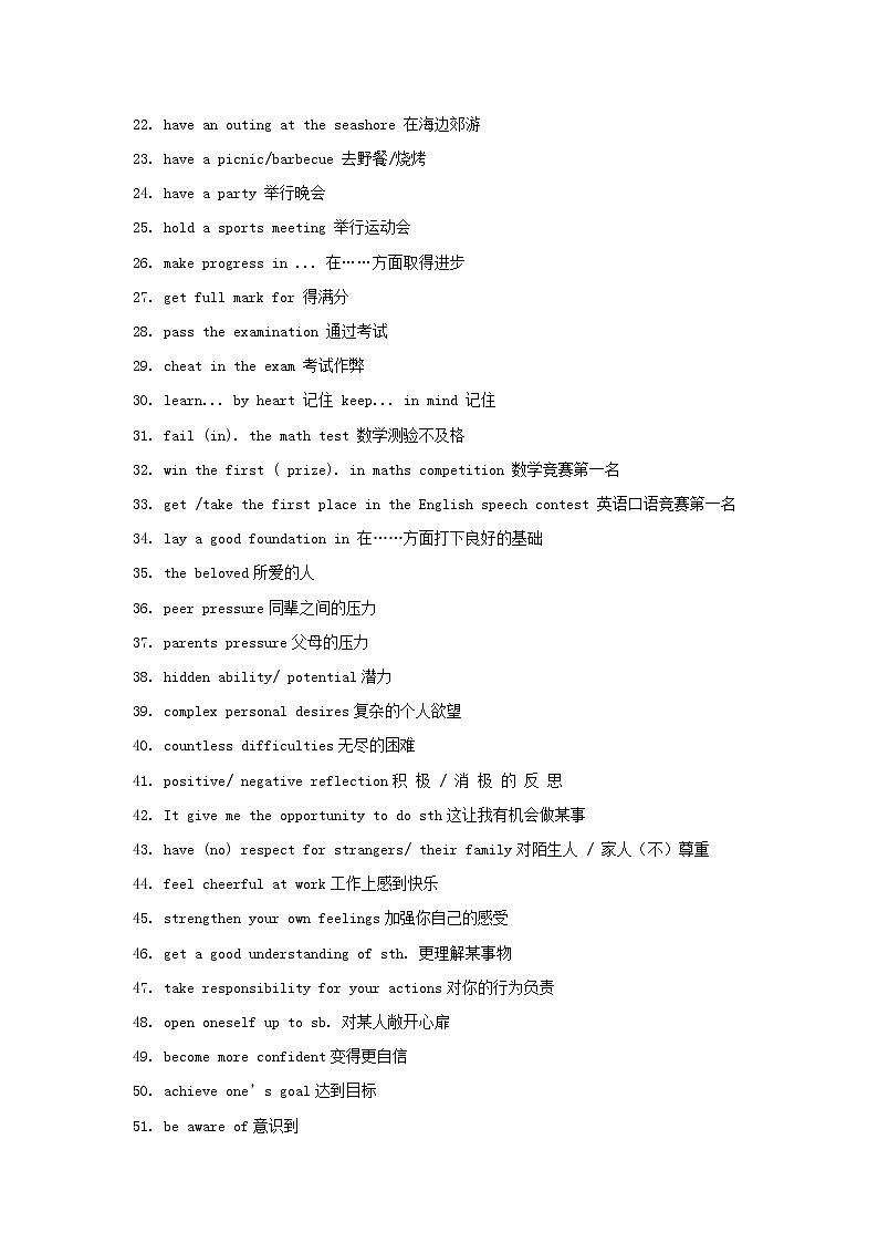 2022年高考备考英语满分作文解析及写作素材积累：话题07+日常活动+Word版第3页